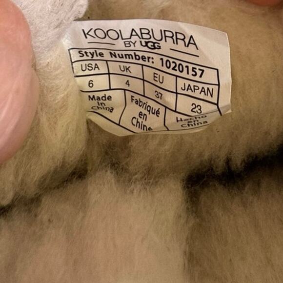 Koolaburra by UGG Women’s Jordana Mini Boots Size 6 Blue Suede Button Faux Fur - Picture 2 of 8